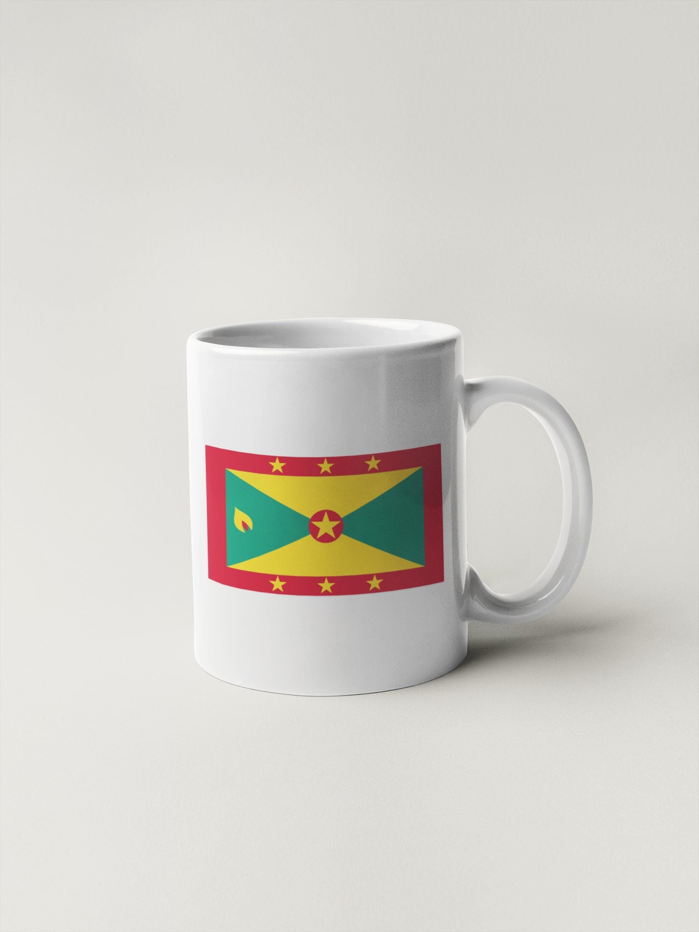 Grenada Flag Sticker Decal / Gwenad / Grenadian Creole French Ever Conscious of God We Aspire, Build and Advance as One People St. George's