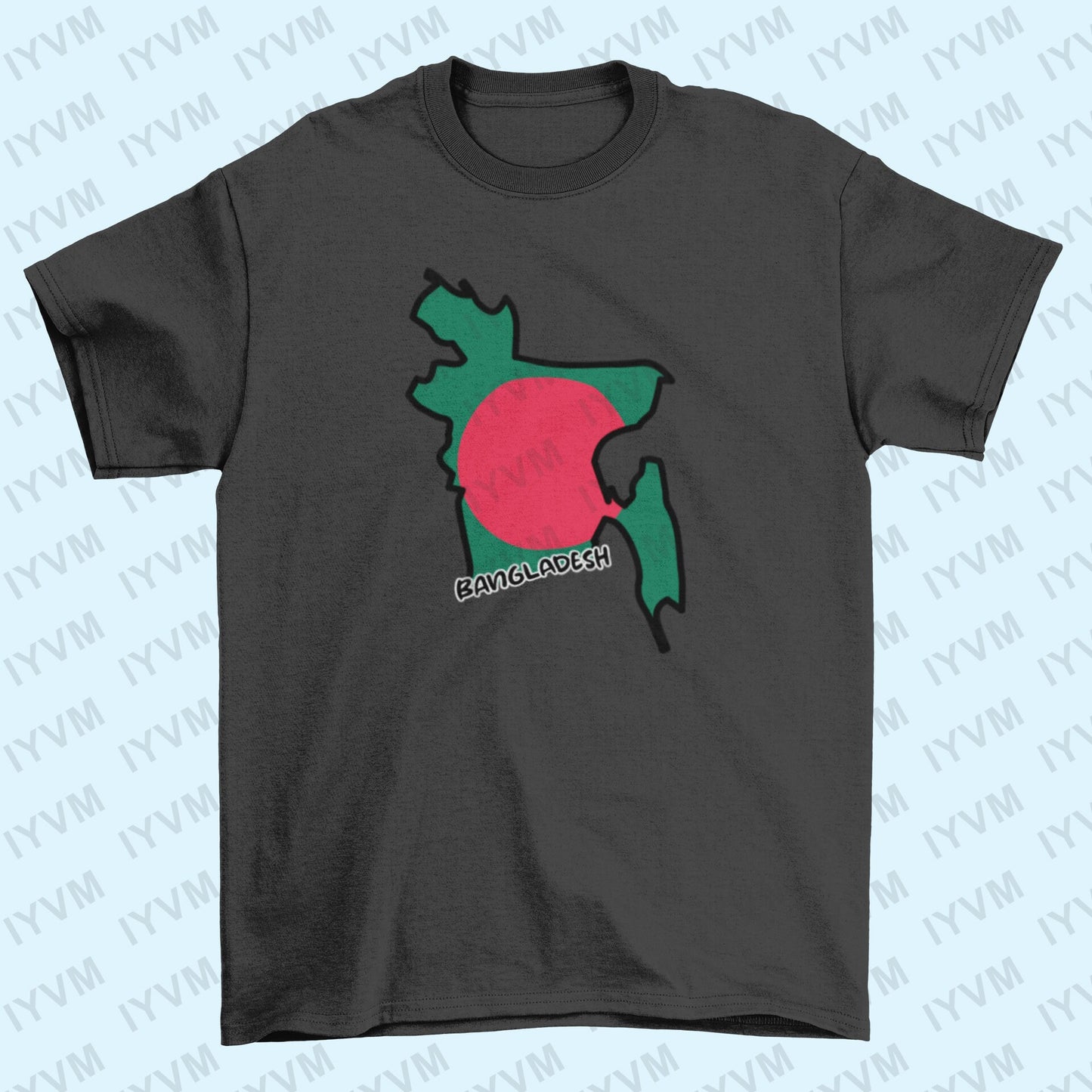 Bangladesh Map Iron On Heat Transfer Vinyl HTV / Dhaka / Joy Bangla / the People's Republic of Bangladesh Bangladeshi