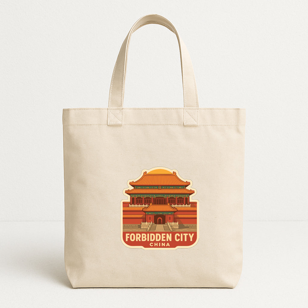 Forbidden City China Iron On Heat Transfer Vinyl HTV Die-Cut Symbolic Landmark