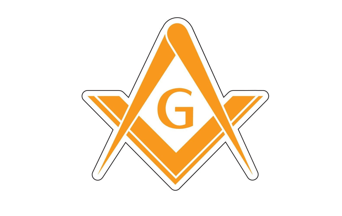 Freemason Masonic Sticker Decal / Freemasonry / Compass and Square / Masonry / Lodges / Guild