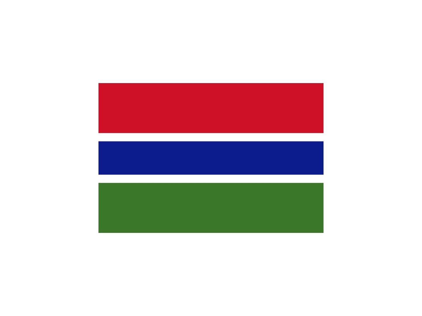 The Gambia Flag Sticker Decal