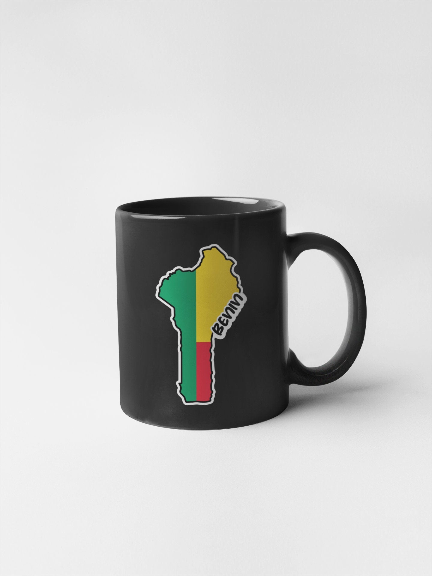Benin Map Flag Sticker Decal