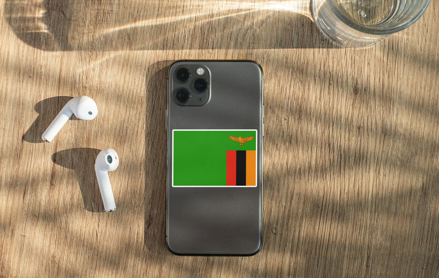 Zambia Flag Sticker Decal