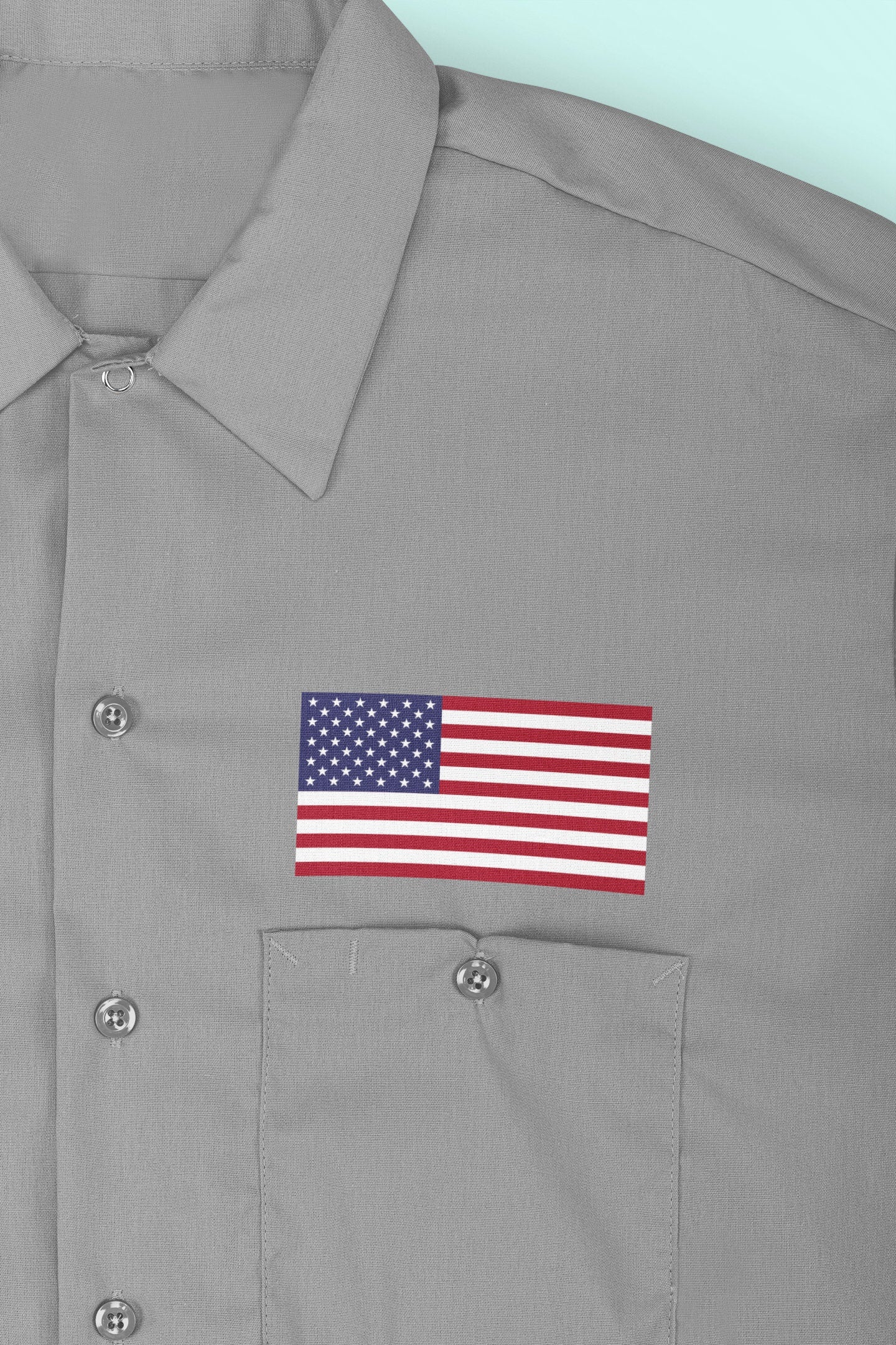 USA Flag Iron On Heat Transfer Vinyl HTV / United States of America / In God We Trust / Washington DC / American