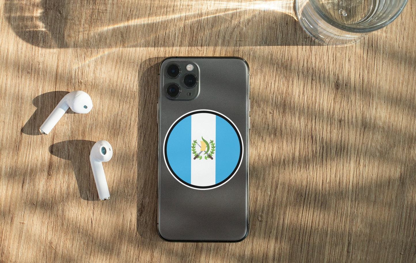 Guatemala Flag Circle Sticker Decal