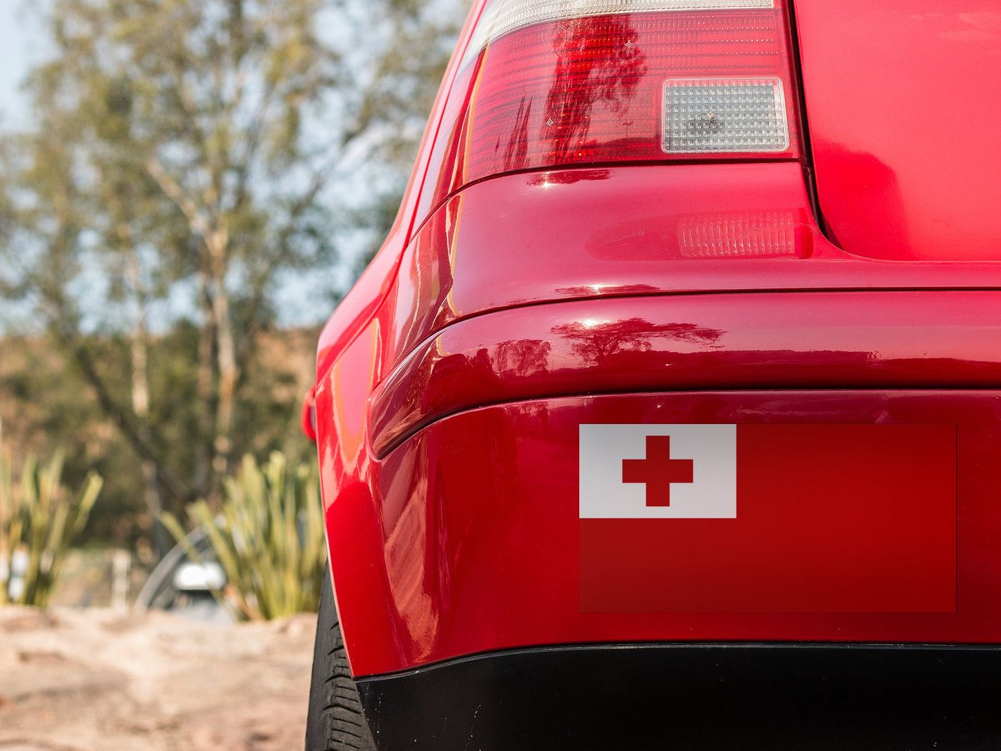 Tonga Flag Sticker Decal