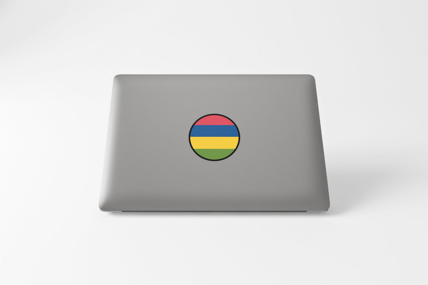 Mauritius Flag Circle Sticker Decal