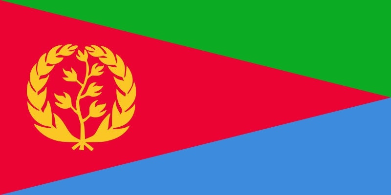 Eritrea Flag Iron On Heat Transfer Vinyl HTV / State of Eritrea / Asmara / Tigrinya / Eritrean