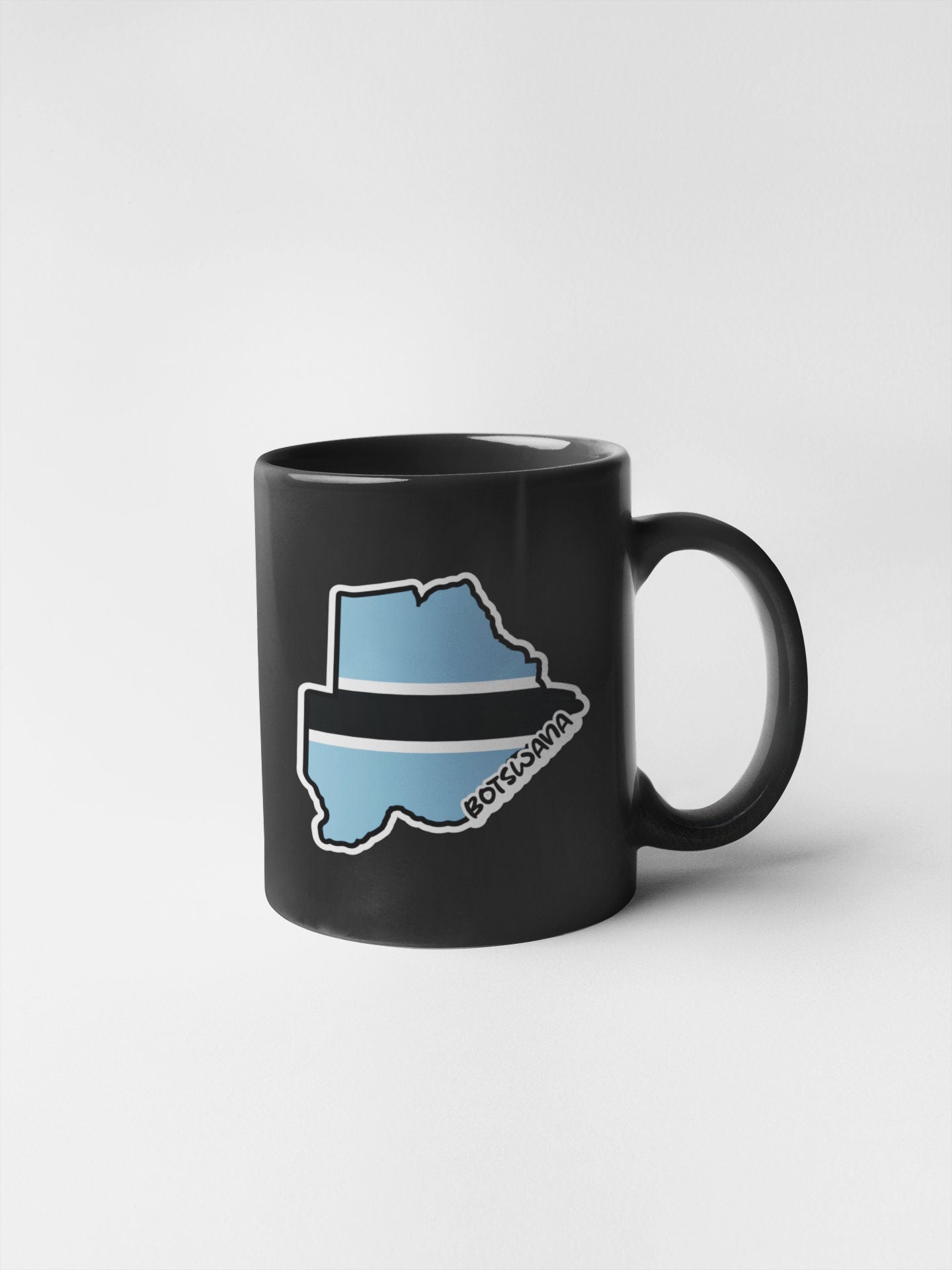 Botswana Map Flag Sticker Decal