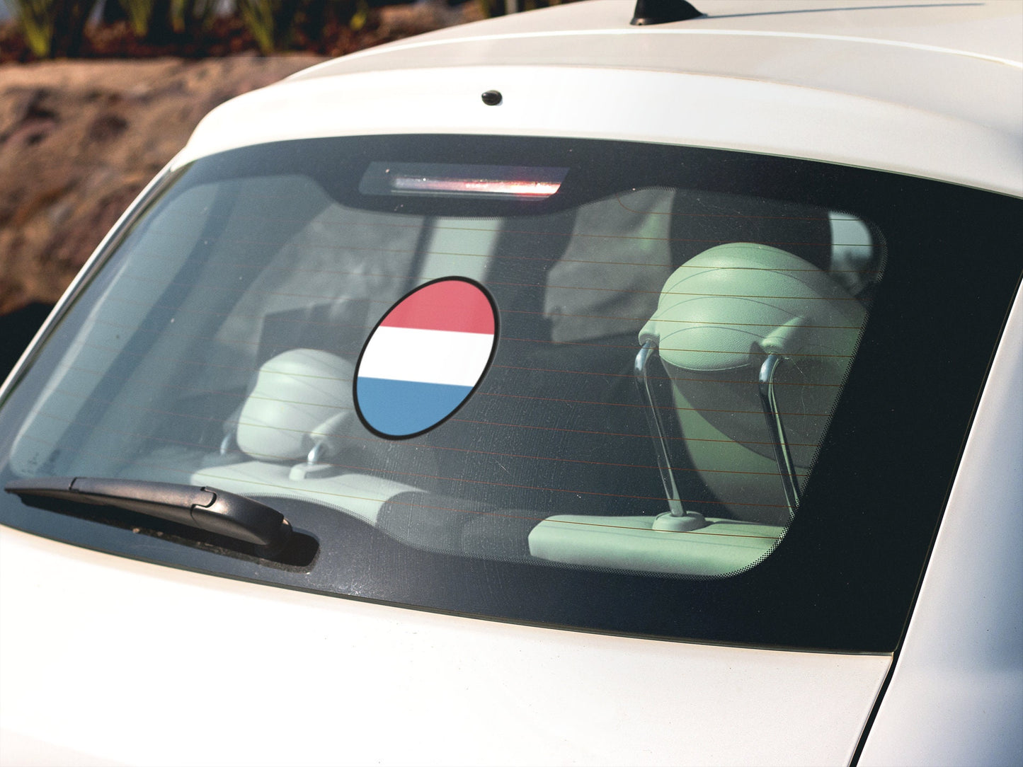 Netherlands Flag Circle Sticker Decal