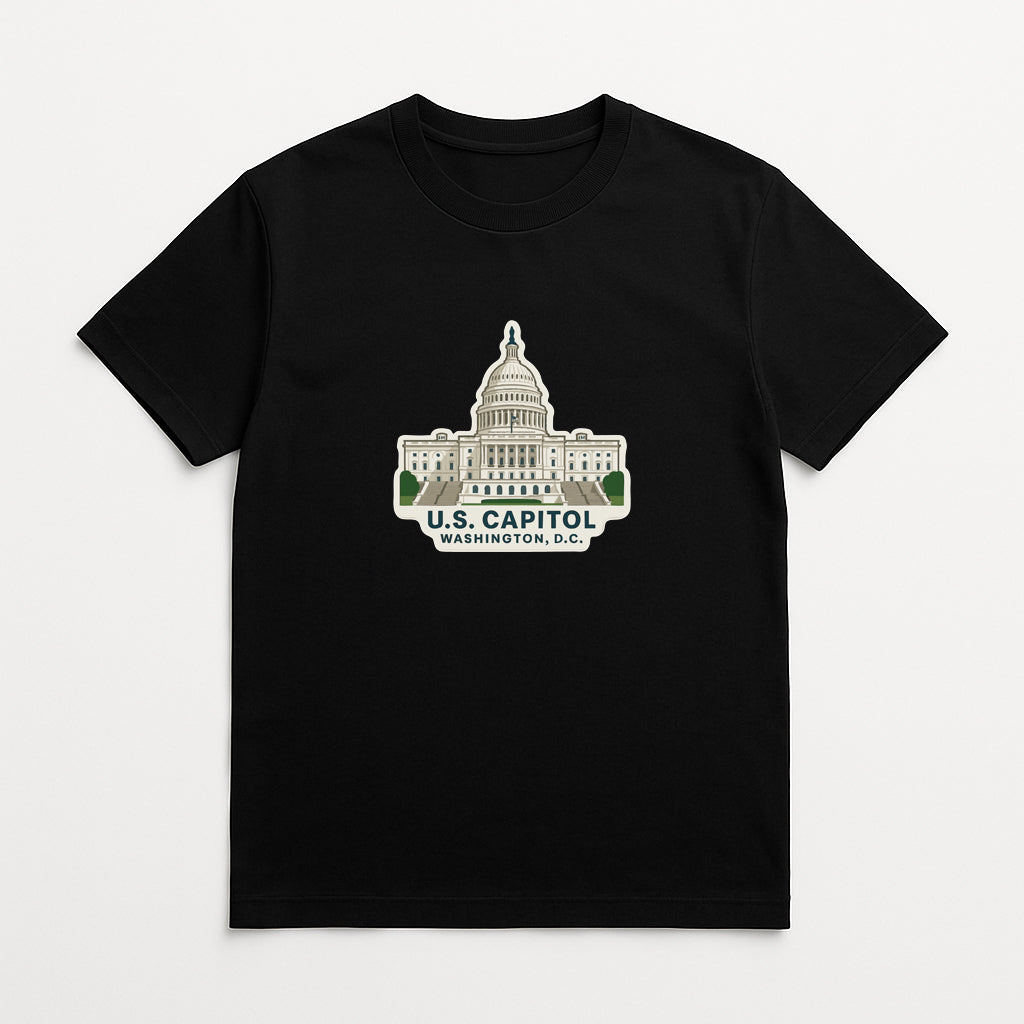 U.S. Capitol Washington DC Iron On Heat Transfer Vinyl HTV Die-Cut Symbolic