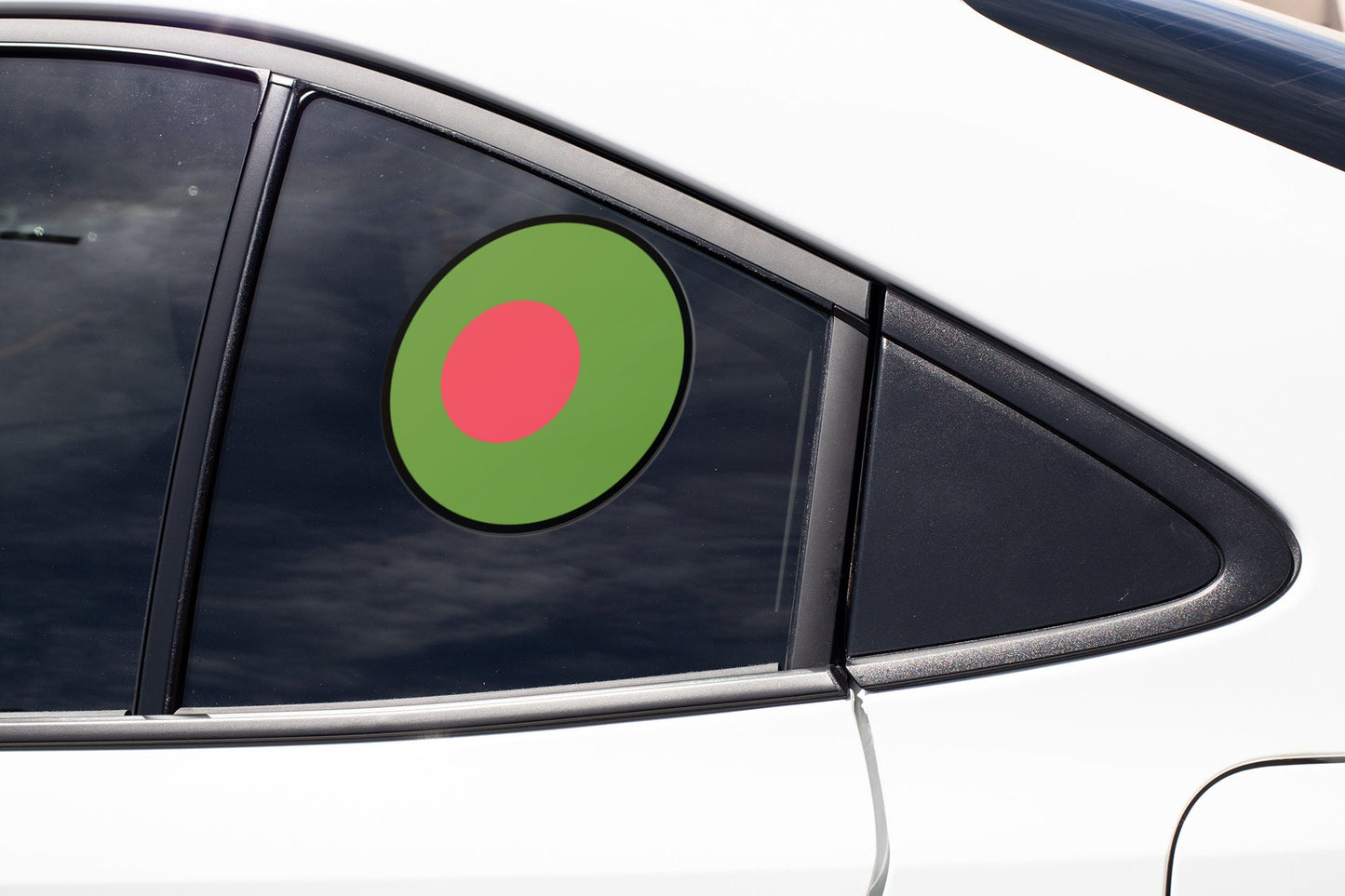 Bangladesh Flag Circle Sticker Decal