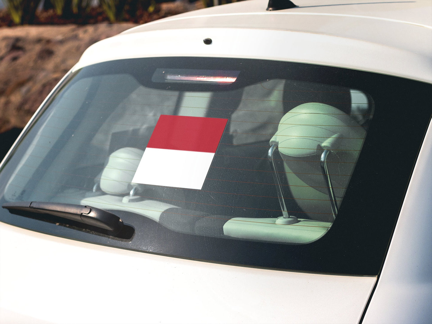 Monaco Flag Sticker Decal