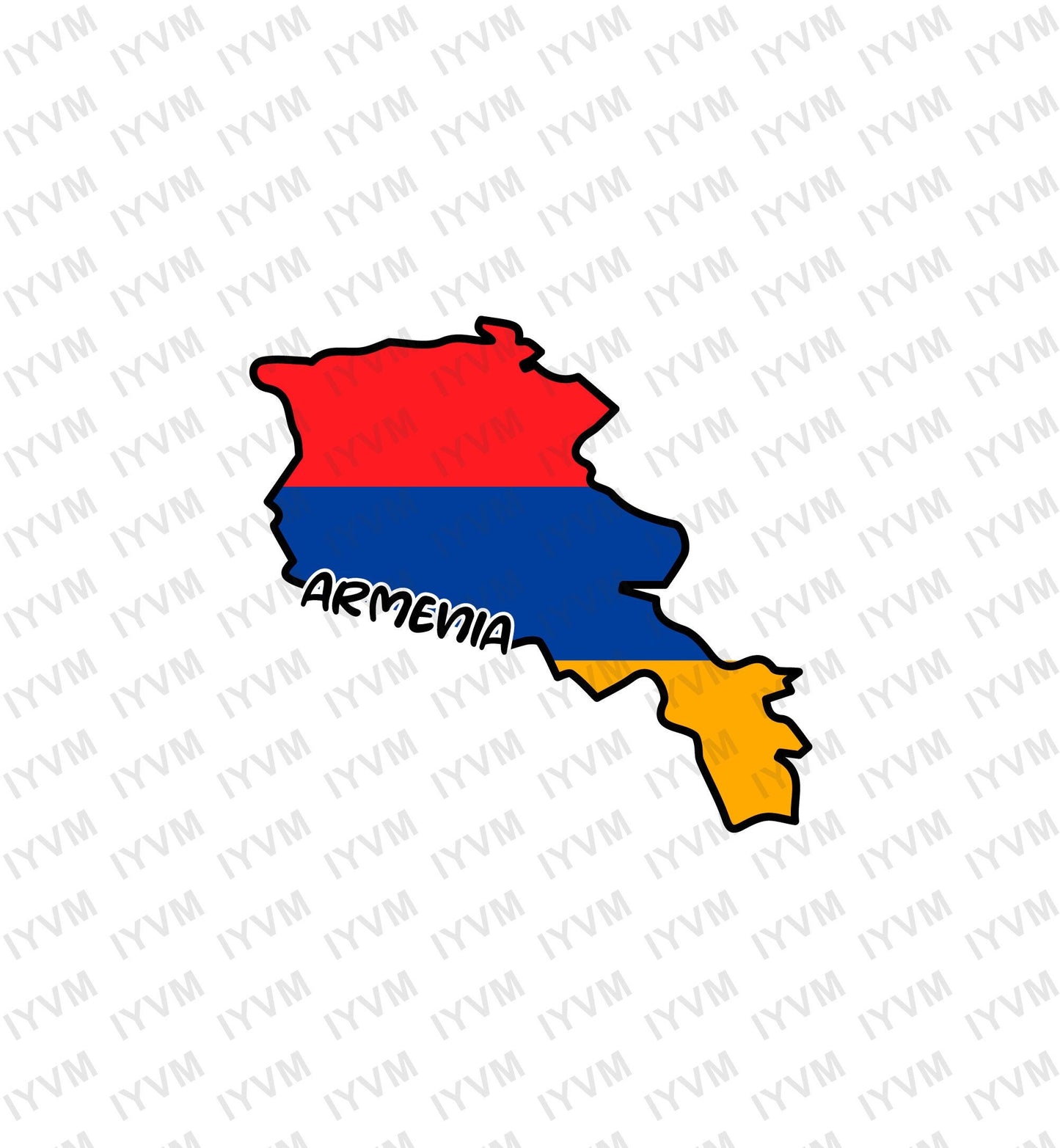 Armenia Map Iron On Heat Transfer Vinyl HTV / Yerevan / Մեկ Ազգ, Մեկ Մշակույթ Mek Azg, Mek Mshakuyt / Armenian