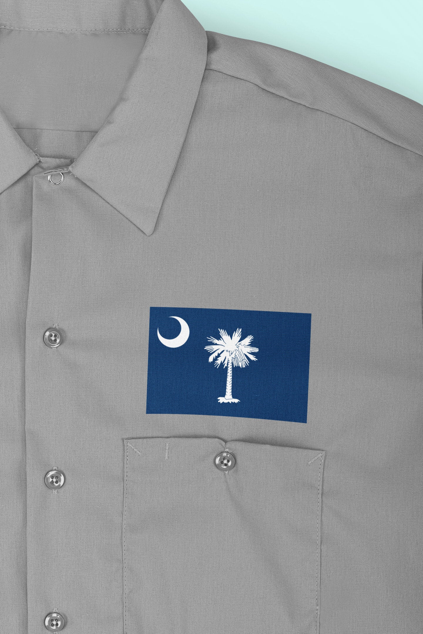 State of South Carolina Flag Iron On Heat Transfer Vinyl HTV  South Carolina State  Columbia  The Palmetto State  Iodine Products State