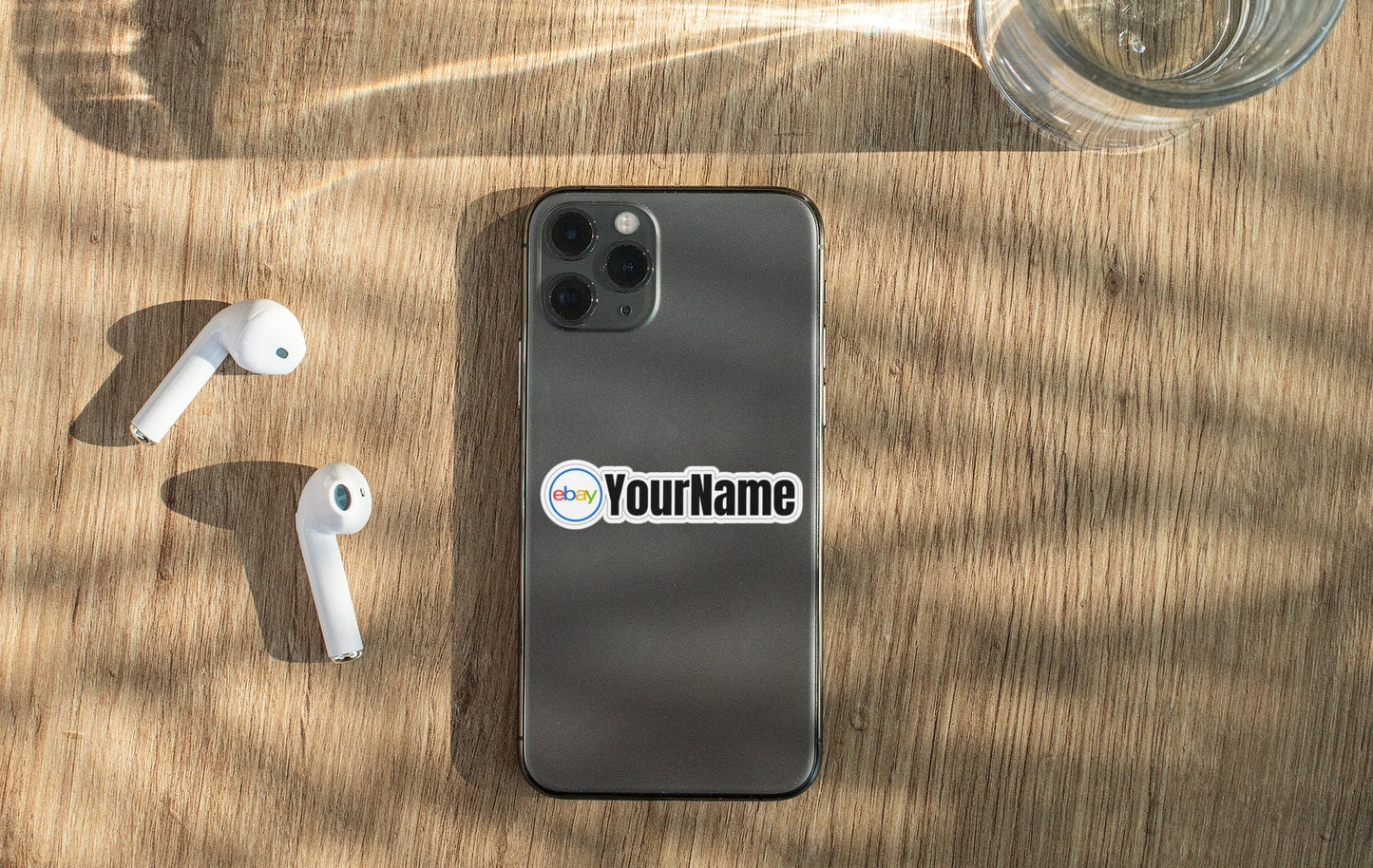 Personalized eBay Username Sticker Decal Marketplace Social Media Handle User ID Sticker Tag