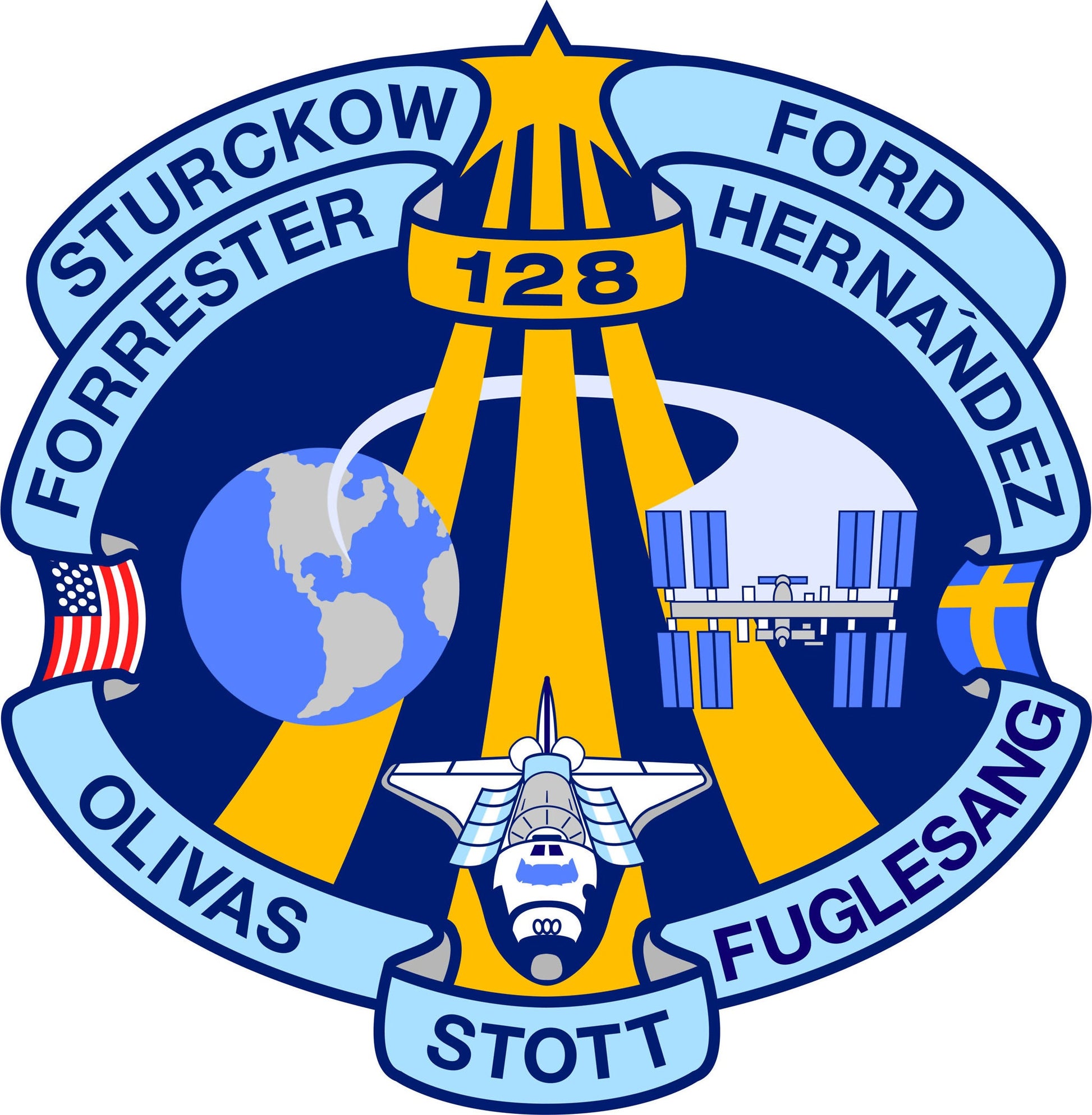 the emblem of the space shuttle organization