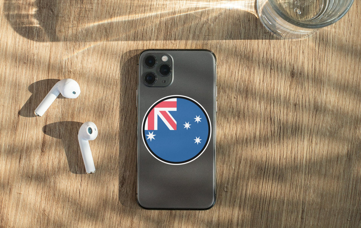 Australia Flag Circle Sticker Decal