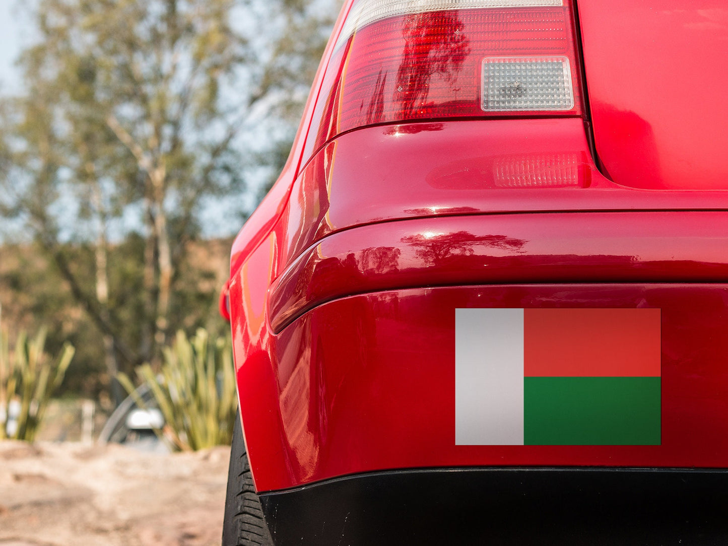 Madagascar Flag Sticker Decal