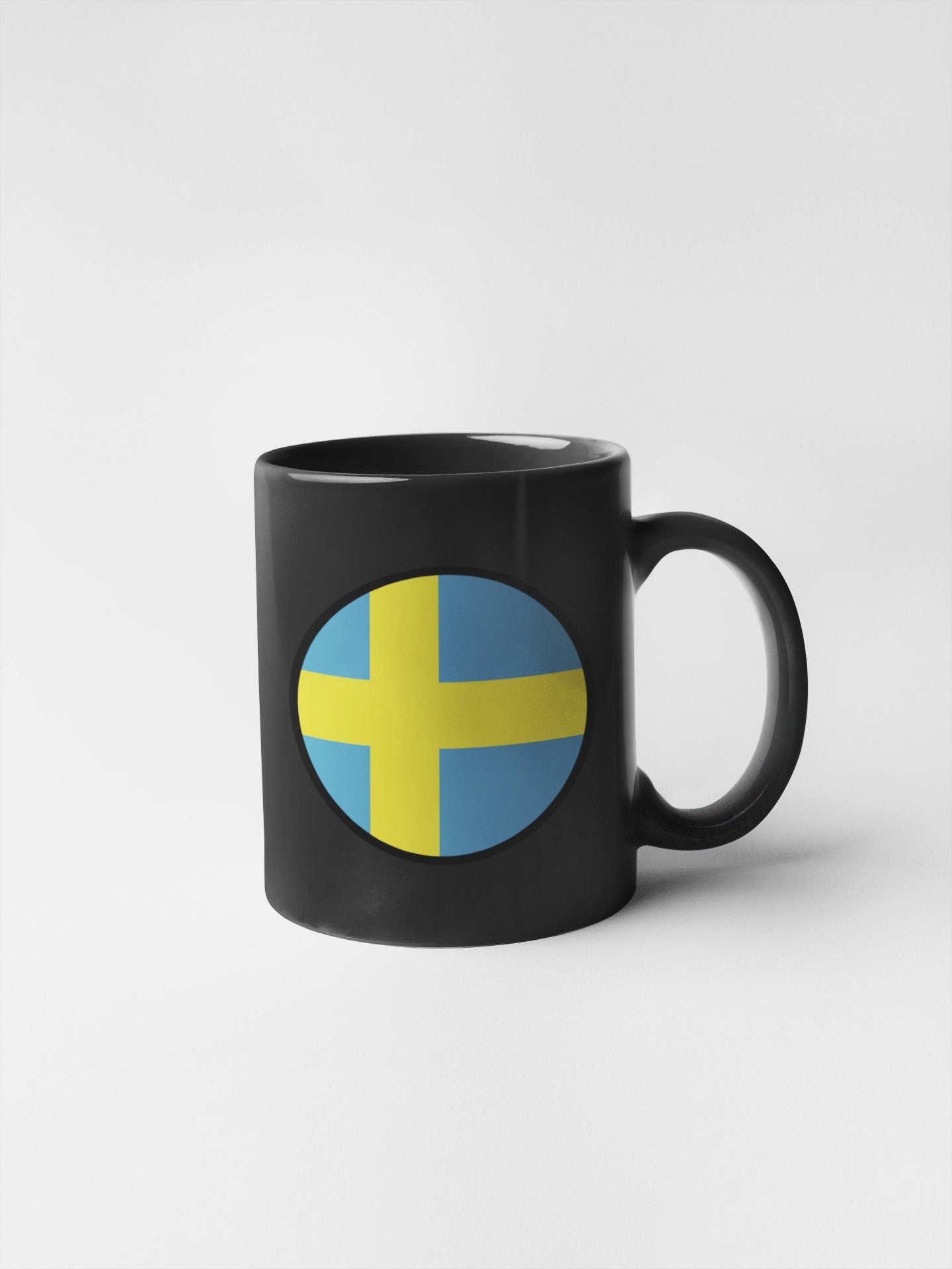 Sweden Flag Circle Sticker Decal