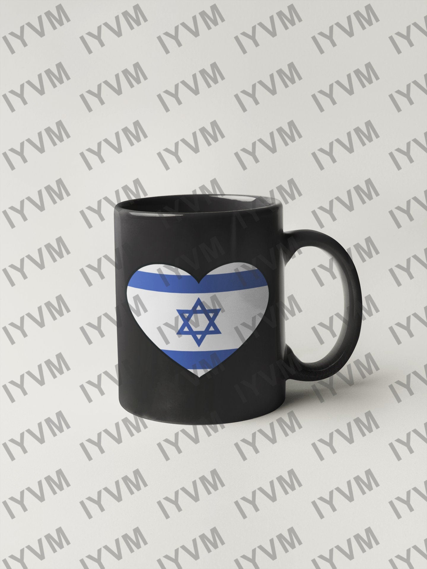 Israel Flag Heart Sticker Decal / State of Israel / Jerusalem / Hebrew /