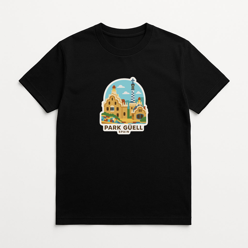 Park Güell Spain Iron On Heat Transfer Vinyl HTV Die-Cut Symbolic Landmark