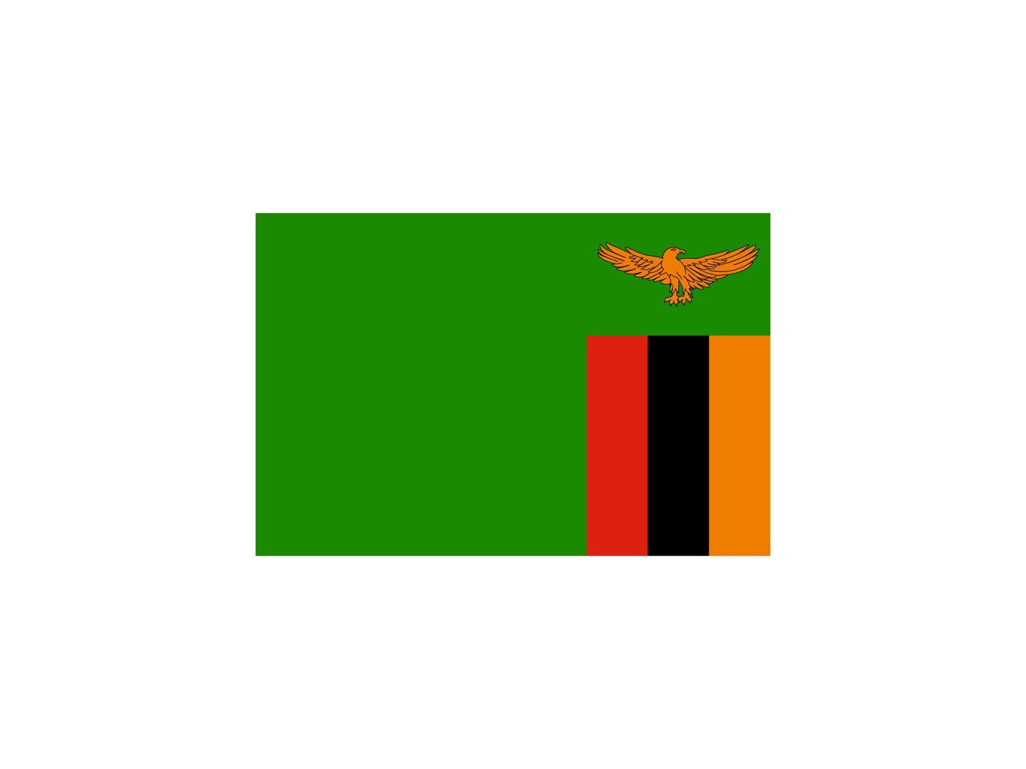 Zambia Flag Sticker Decal