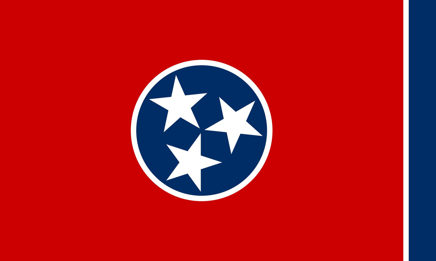 State of Tennessee Flag Iron On Heat Transfer Vinyl HTV  Tennessee State  Nashville  The Volunteer State  Big Bend State  Butternut State /