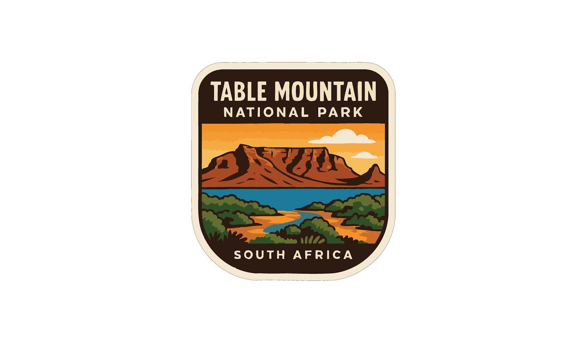 a logo for Table Mountain National Park in South Africa.