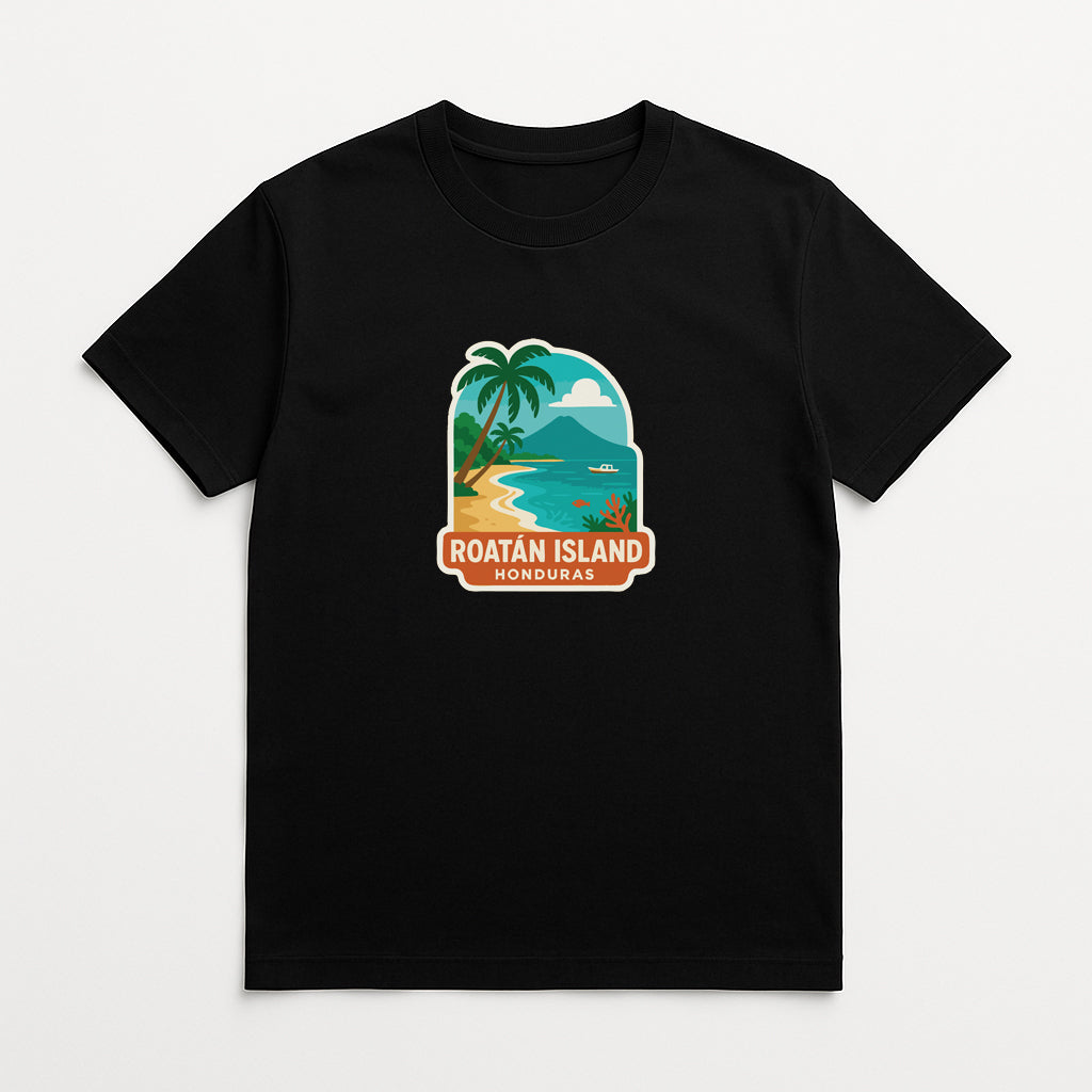Roatán Island Honduras Iron On Heat Transfer Vinyl HTV Die-Cut Symbolic Landmark