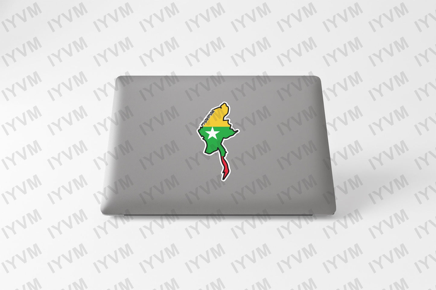 Myanmar Map Flag Sticker Decal / Republic of the Union of Myanmar / Burma / Naypyidaw / Burmese /