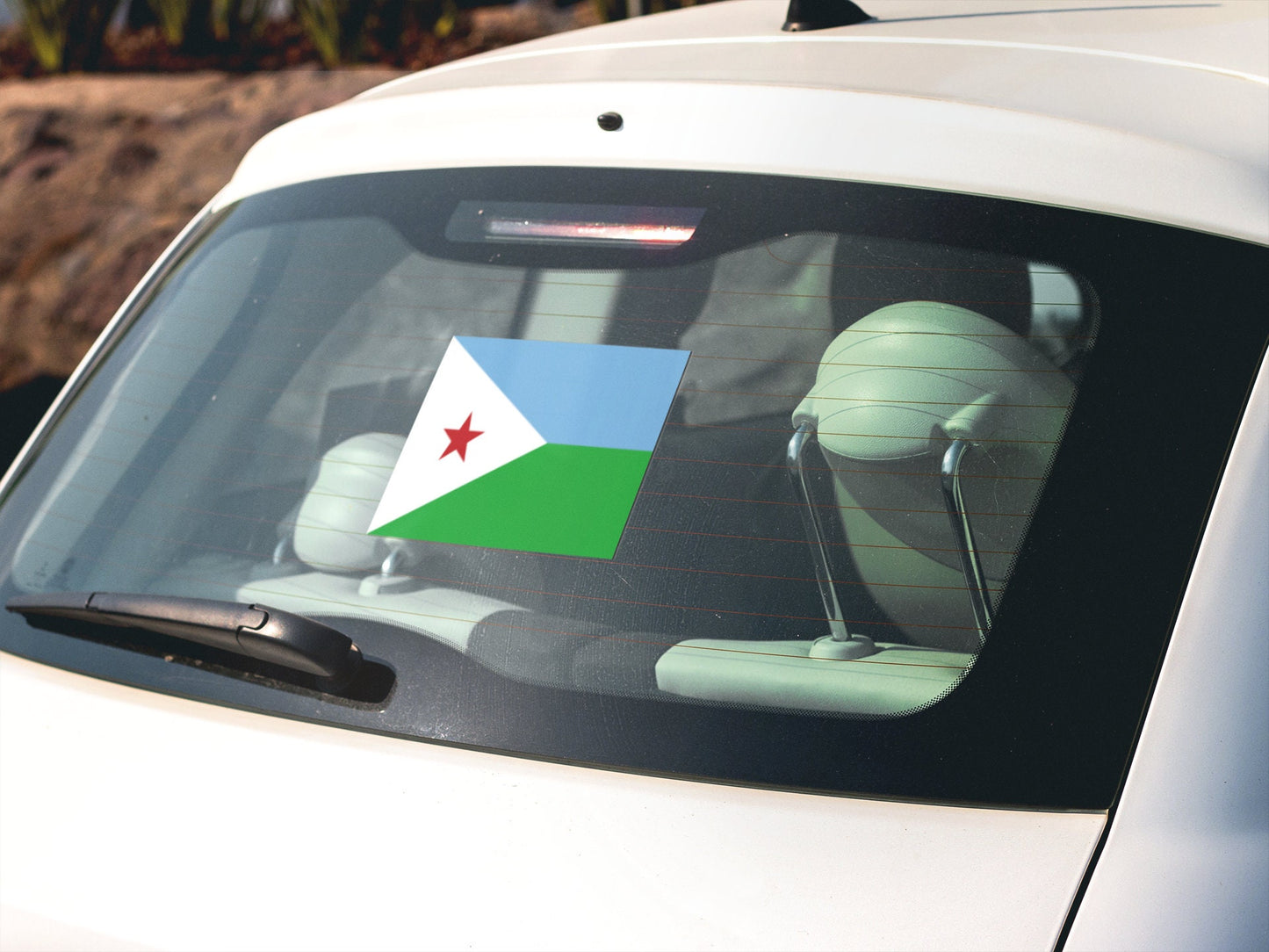 Djibouti Flag Sticker Decal