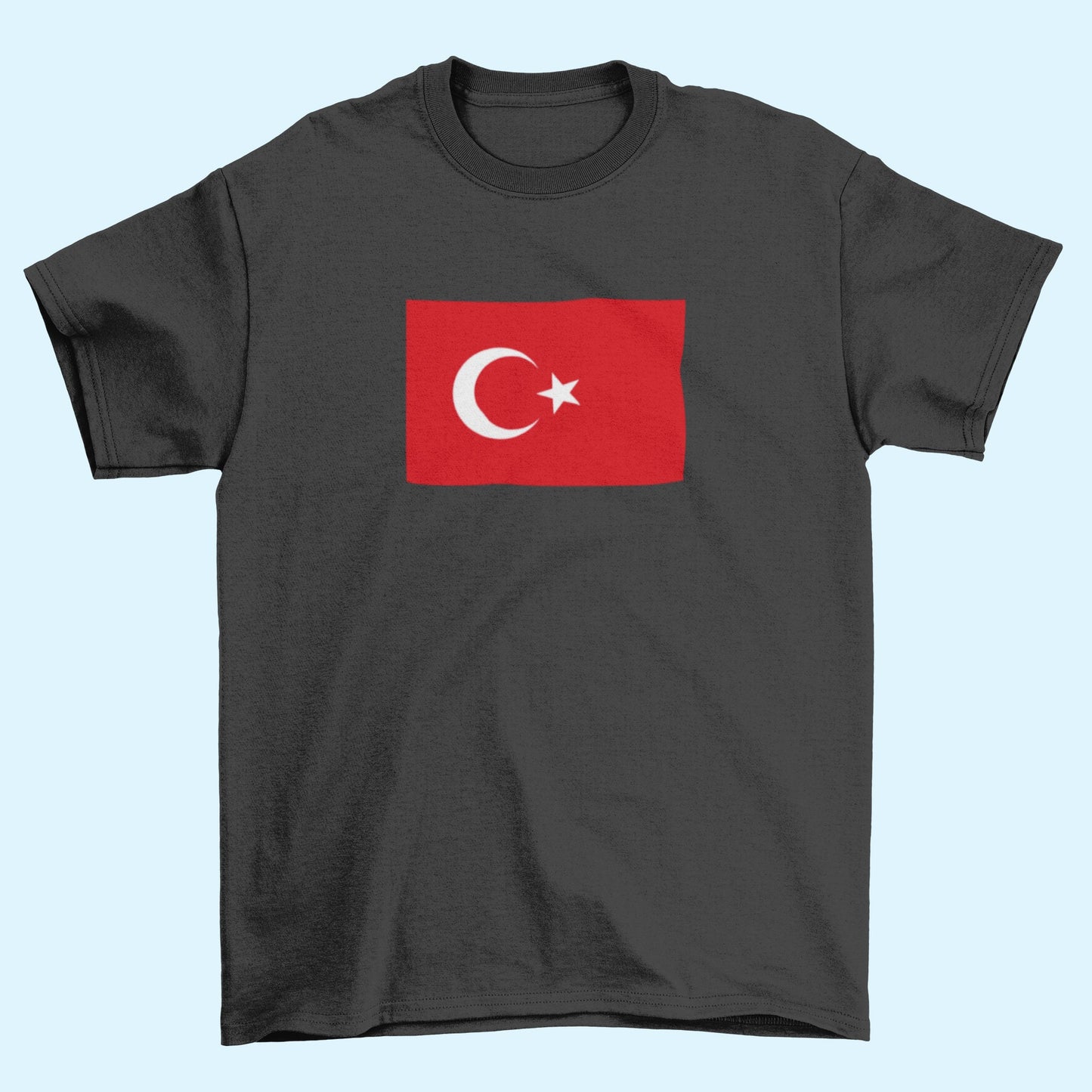 Turkey Flag Iron On Heat Transfer Vinyl HTV / Republic of Turkey / Türkiye Cumhuriyeti / Ankara / Turkish /