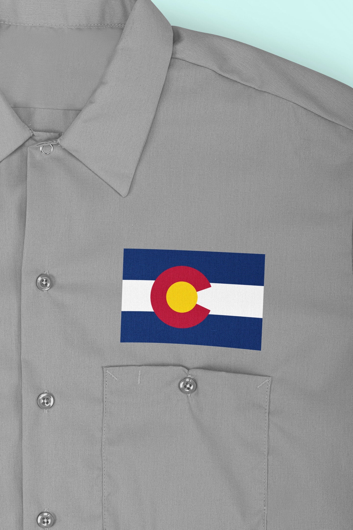 State of Colorado Flag Iron On Heat Transfer Vinyl HTV State  Denver  The Centennial State  Buffalo Plains State  Colorful Colorado