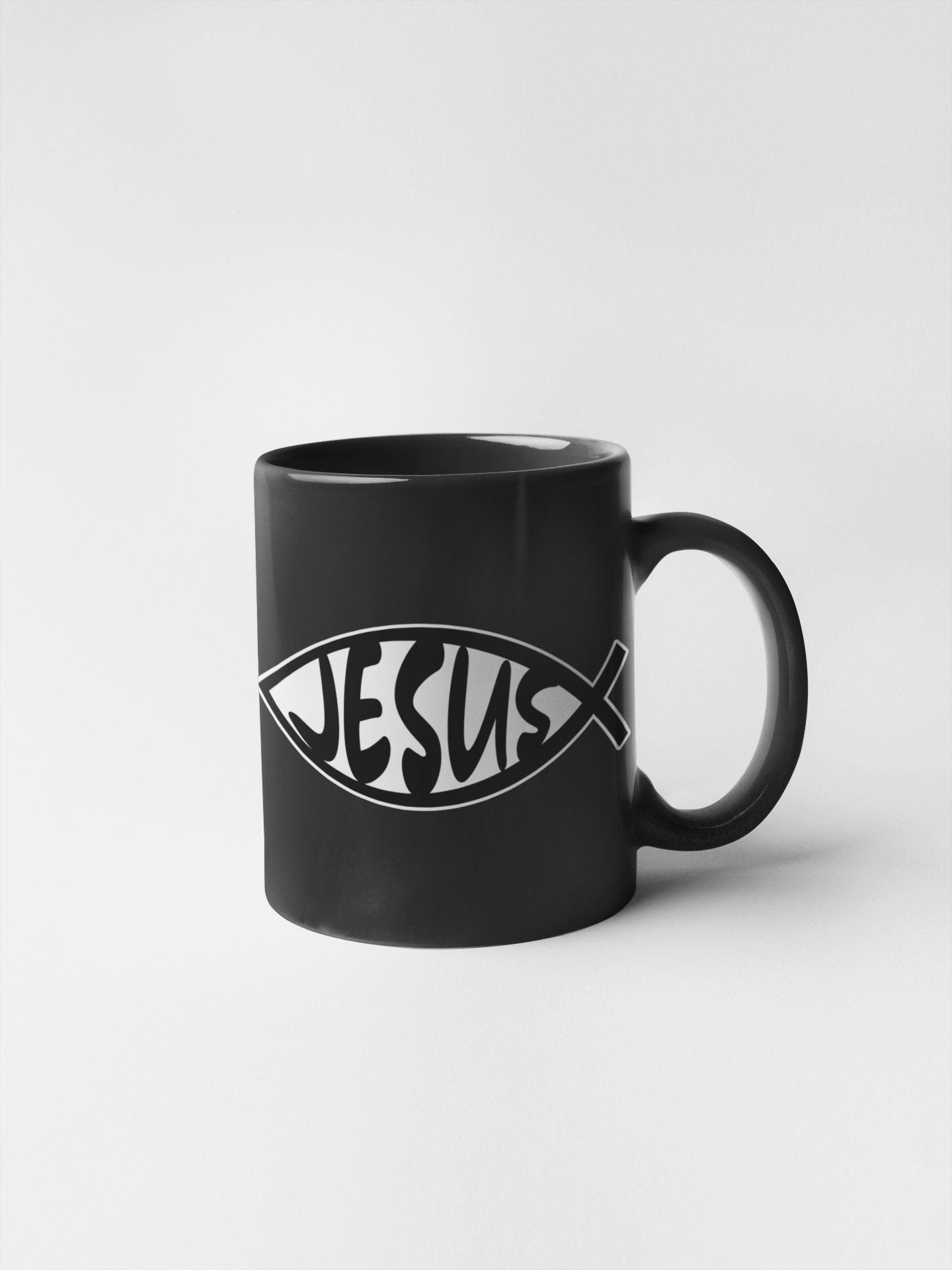 Christian Fish Ichthys Sticker Decal Vinyl Decal God Jesus Holy Spirit Bible Church Faith Love Peace Forgiveness