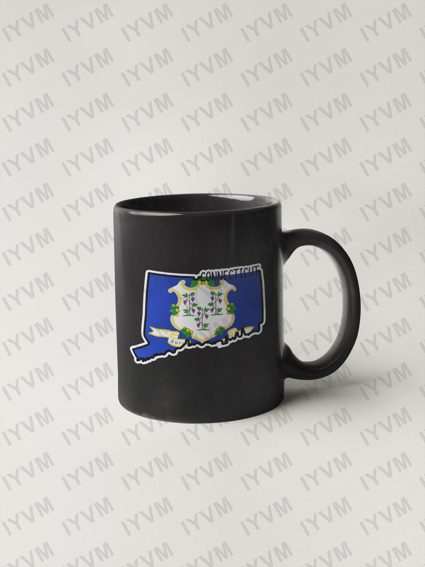 State of Connecticut Map Flag Sticker Decal  USA Connecticut State  Hartford  The Constitution State  Nutmeg State  Provision State /