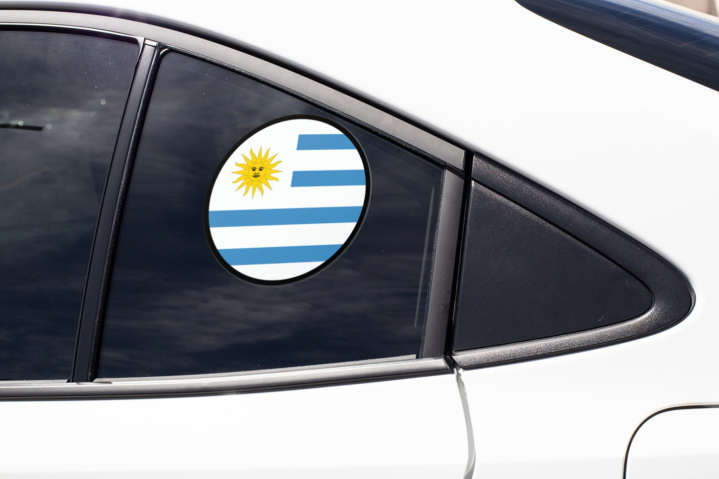 Uruguay Flag Circle Sticker Decal