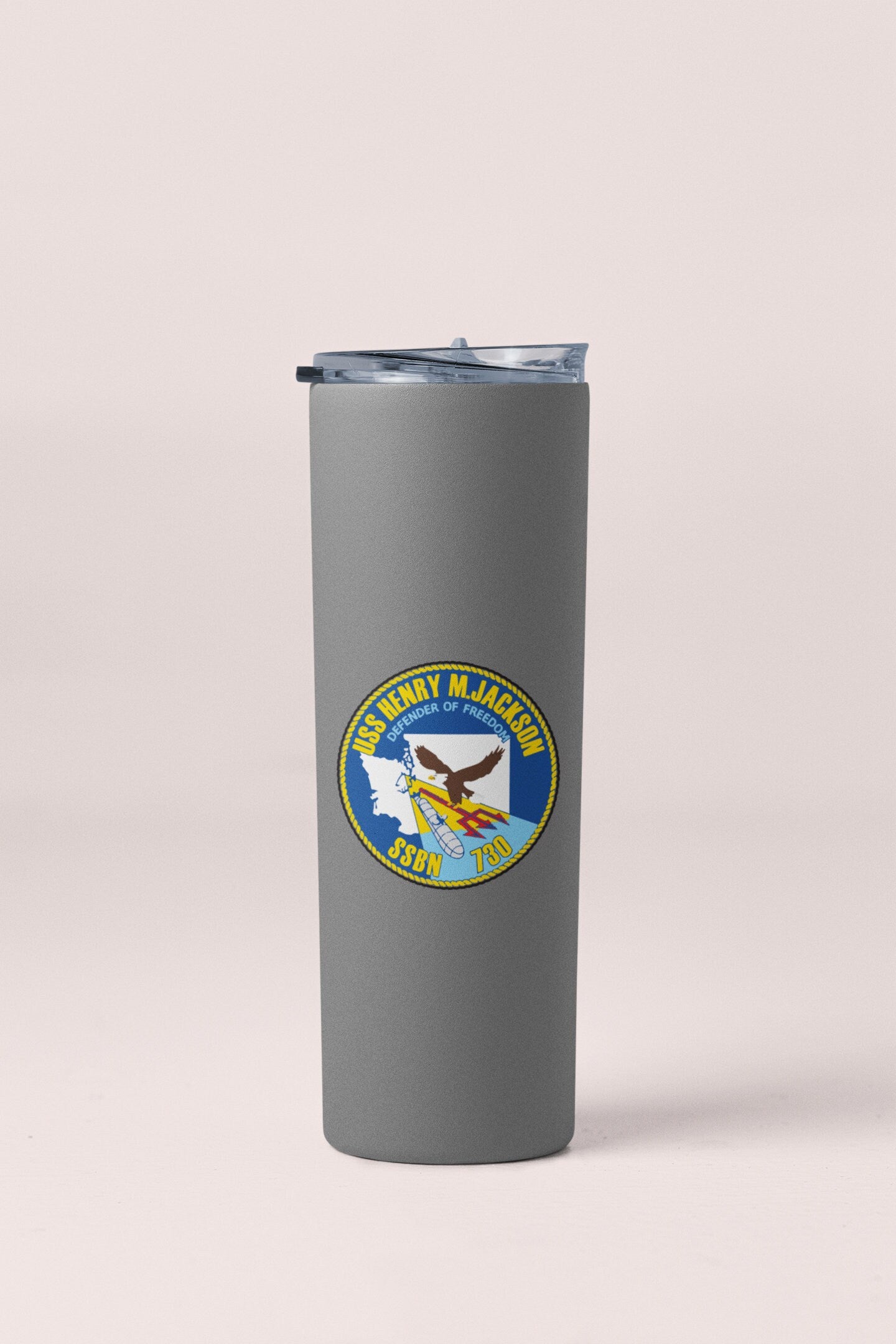 USS Henry M. Jackson SSBN-730 Badge Sticker Decal Ohio Class Ballistic missile submarine Car Sticker Bumper Sticker for Car Emblem