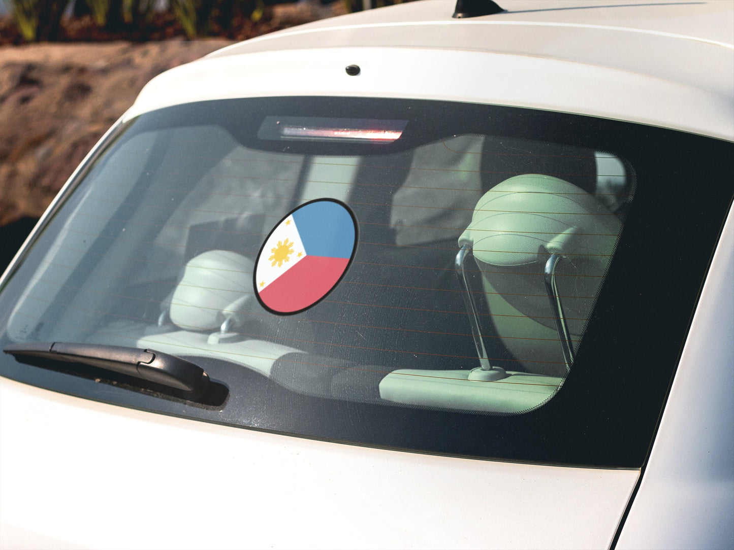 Philippines Flag Circle Sticker Decal