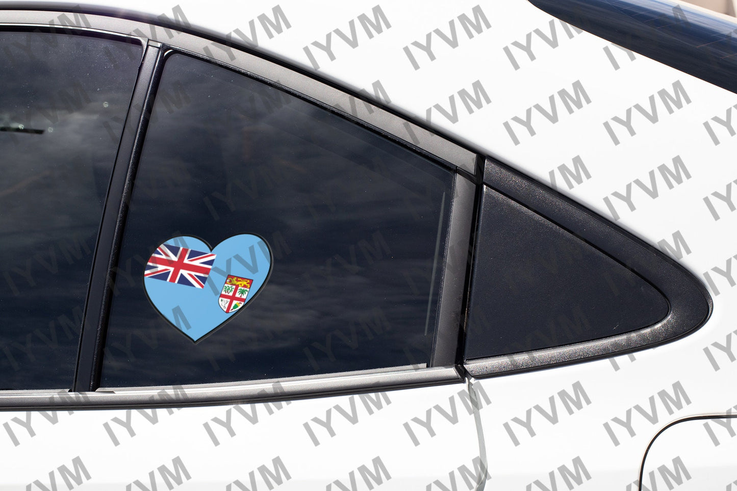 Fiji Flag Sticker Decal / Republic of Fiji / Rerevaka na Kalou ka Doka na Tui / Suva / Fijian