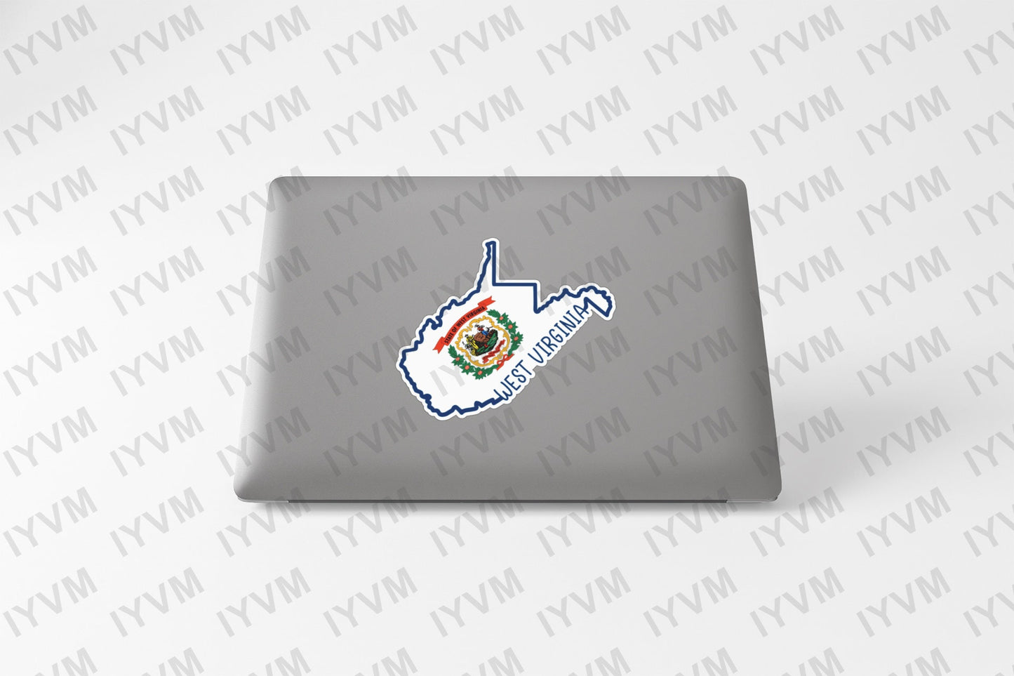 State of West Virginia Map Flag Sticker Decal  USA West Virginia State  Charleston  The Mountain State  Panhandle State