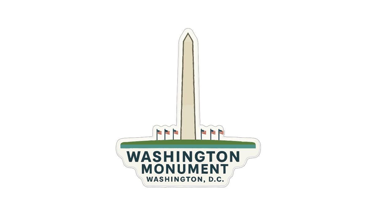 Washington Monument Washington DC Iron On Heat Transfer Vinyl HTV Symbolic
