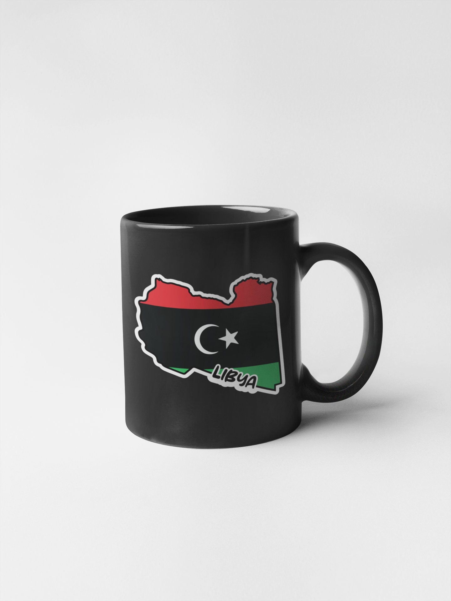 Libya Map Flag Sticker Decal