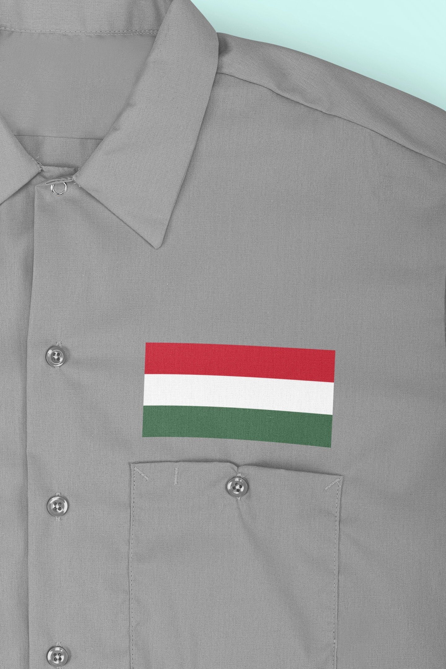 Hungary Flag Iron On Heat Transfer Vinyl HTV / Magyarország / Budapest / Hungarian