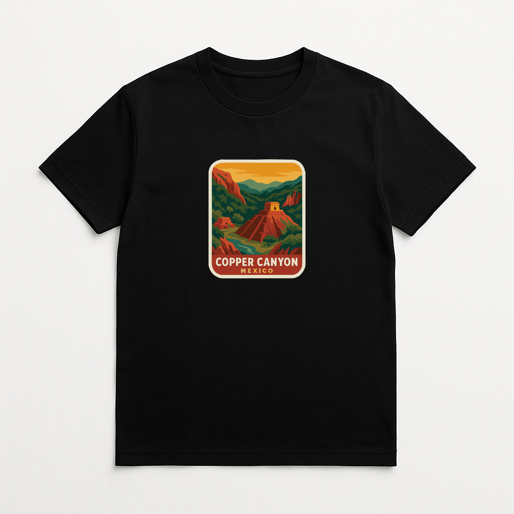 Copper Canyon Mexico Iron On Heat Transfer Vinyl HTV Die-Cut Symbolic Landmark