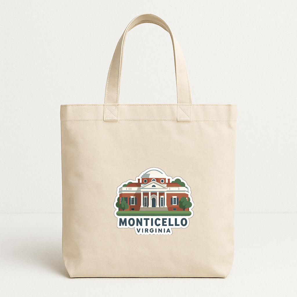 Monticello Virginia Iron On Heat Transfer Vinyl HTV Die-Cut Symbolic Landmark