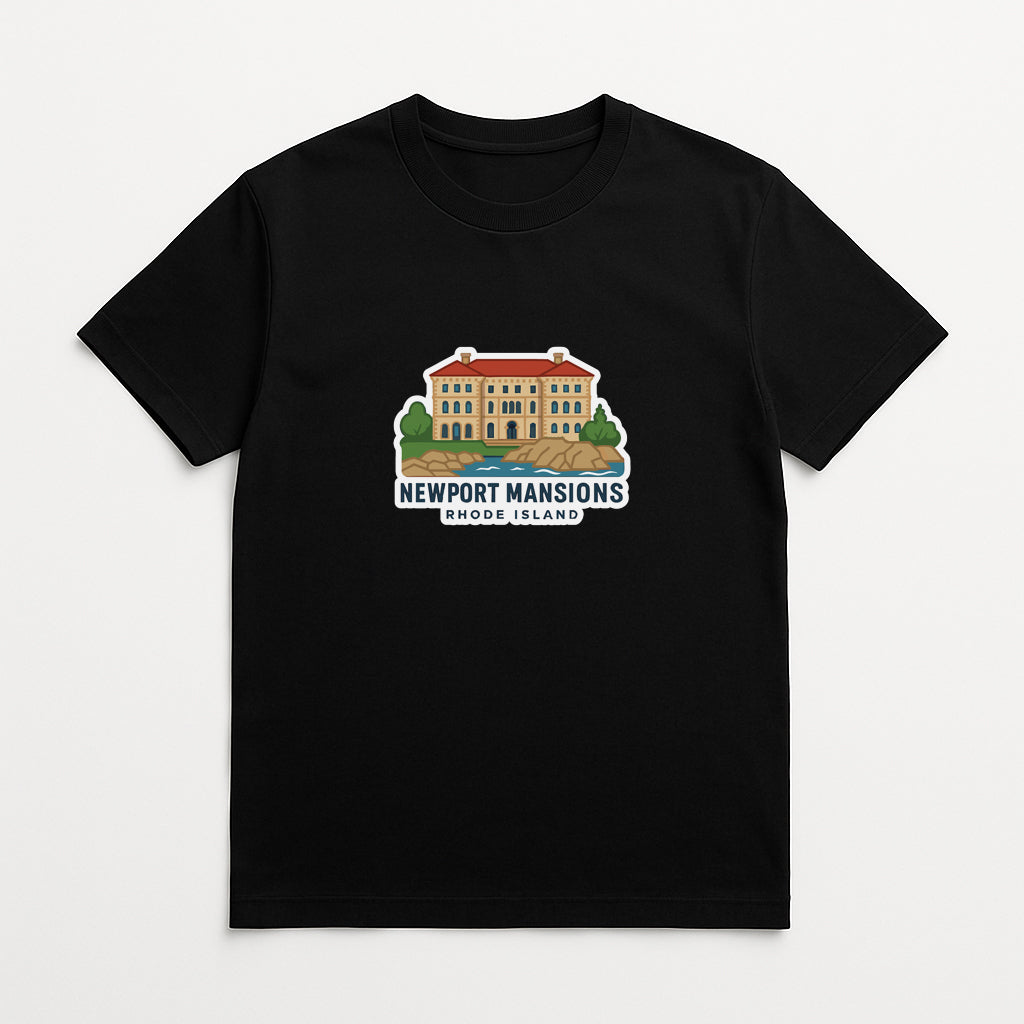 Newport Mansions Rhode Island Iron On Heat Transfer Vinyl HTV Die-Cut Symbolic