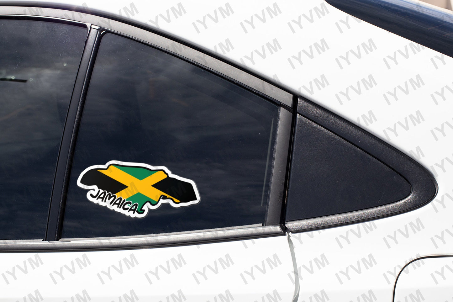 Jamaica Map Flag Sticker Decal / Jumieka / Kingston / Jamaican / Out of Many, One People