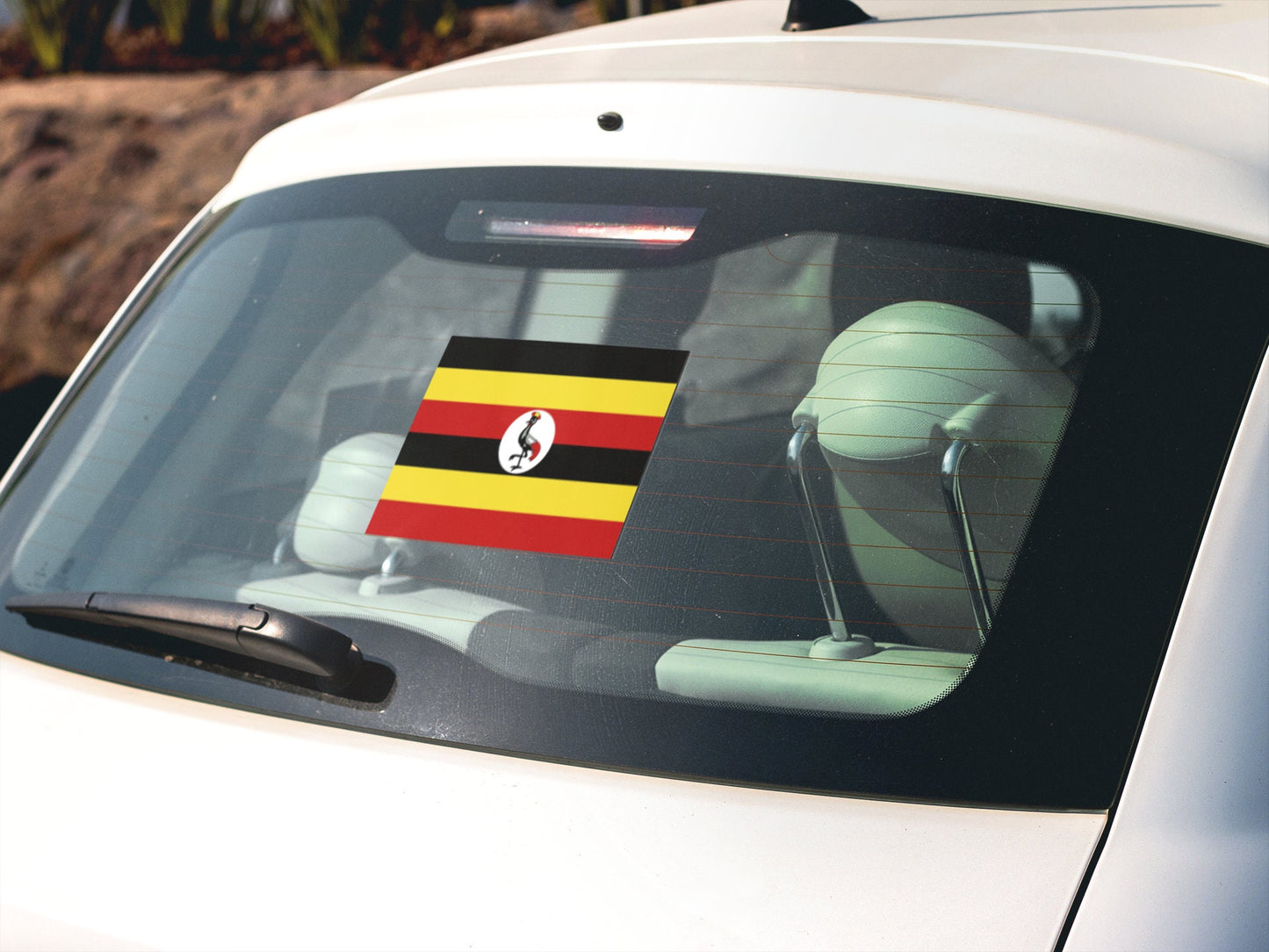 Ugandas Flag Sticker Decal