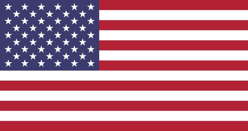 USA Flag Sticker Decal / United States of America / In God We Trust / Washington DC / American